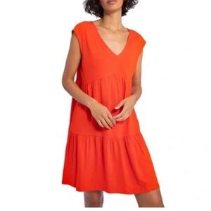 Sanctuary Red V-Neck tiered Dress